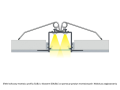 Profil de aluminiu Subli pentru benzile LED - Argintiu anodizat - 2m