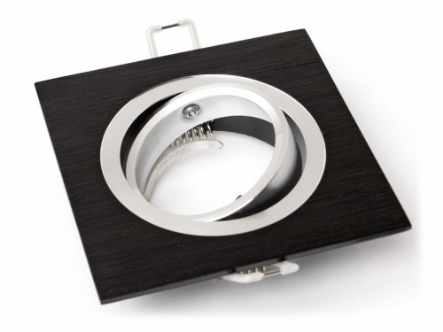 Corp de iluminat halogen mobil încastrat din aluminiu LED Almi - Negru periat