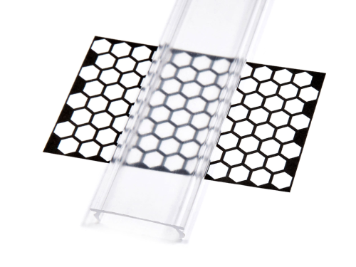 Capac Double PMMA Transparent pentru profil de aluminiu - 1m