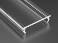 Capac Double PMMA Transparent pentru profil de aluminiu - 2m