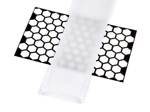 Capac Double PMMA Frosted Lăptos pentru profil de aluminiu - 2m