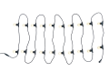 Set: Ghirlandă grădină 10m 20xE27 + 20x Bec cu LED E27 1.3W filament