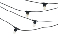 Set: Ghirlandă grădină 10m 20xE27 + 20x Bec cu LED E27 1.3W filament