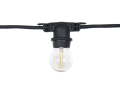 Set: Ghirlandă grădină 10m 20xE27 + 20x Bec cu LED E27 6W filament