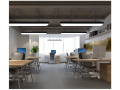 Lampă tavan suspendată LED Enea (OK) 50W - Negru - Alb neutru (4500K)