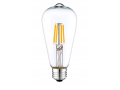 Bec LED E27 8W ST64 Filament Retro - Alb cald (2700K)