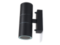 Lampă de fațadă - aplică de grădina - corp de iluminat exterior GU10 LED Elor - Negru