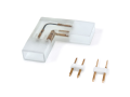 Conector pentru benzi LED Neon 24V/230V 8x16mm Colț tip: L 90°