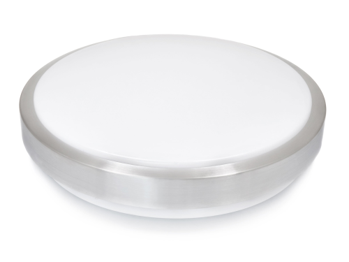 Plafonieră rotundă montată pe zid 2xE27 Solen – Argintiu