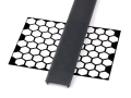 Capac Double PMMA Negru pentru profil de aluminiu - 2m