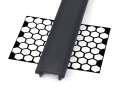 Capac High PMMA Negru pentru profil de aluminiu - 2m