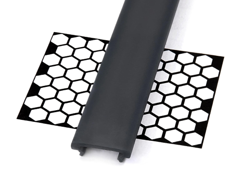 Capac High PMMA Negru pentru profil de aluminiu - 2m