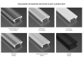 Capac High PMMA Negru pentru profil de aluminiu - 2m
