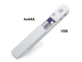 Set bendă LED 5V 2m - Alb cald (3000K) + controler cu senzor de mișcare și crepuscular pe baterii AAA