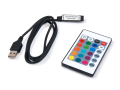 Set bandă LED 5V 3m - controler RGB + USB cu telecomandă IR pentru iluminarea de fundal a televizorului