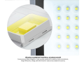 Proiector - halogen LED Solar 30W – Gri - Alb rece (6000K)