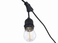 Set: Ghirlandă grădină 10m 10xE27 + 10x Bec cu LED E27 1.3W filament