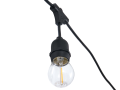Set: Ghirlandă grădină 20m 20xE27 + 20x Bec cu LED E27 1.3W filament