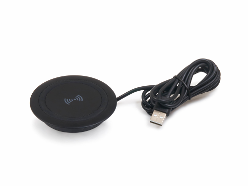 Încărcător cu inducție wireless Qi încastrabil în blat pentru tel. Samsung, Iphone, Xiaomi