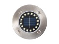 Lampadar grădină bătut în substrat Solară LED 16xSMD - 4 szt. - Satin - Alb rece (5500K)
