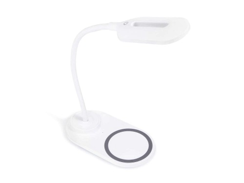 Lampa de birou pentru desenator cu încărcătorul cu inducție încastrat LED PDL1930W – Albă – Multialb (3700-4200K)
