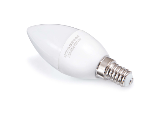 Bec LED E14 4W C37 - Alb neutru (4500K)