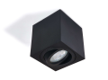 Corp de iluminat halogen mobil pătrat montat pe zid LED Cubo – Negru mat