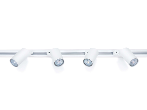 Set Steka Lite spoturi pe șină LED GU10 X4 + cablu șină 2m - Alb