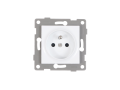 Priza electrică pentru ramă Bianka 230V 16A simplă cu împământare - Albă