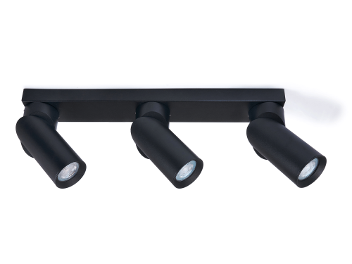 Corp de iluminat cu halogen montat pe zid de perete și tavan LED Rita x3 - Negru