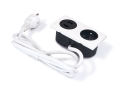 Priză electrică blat încastrat 1x230V + 2xUSB dublu - Albă