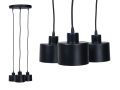Lampă tavan suspendată din seria Retro & Loft: Loftinio (LW05) 3xE27 - Negru