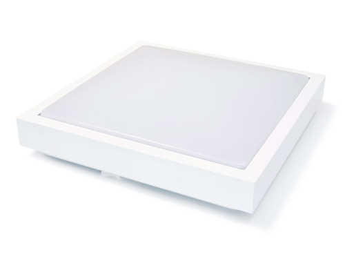 Plafonieră pătrat montată pe zid 2xE27 Supra – Alb