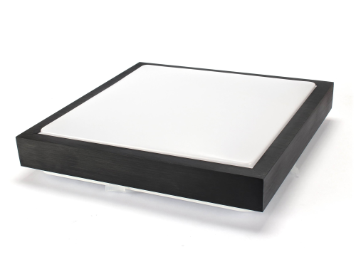 Plafonieră pătrat montată pe zid 2xE27 Supra - Negru