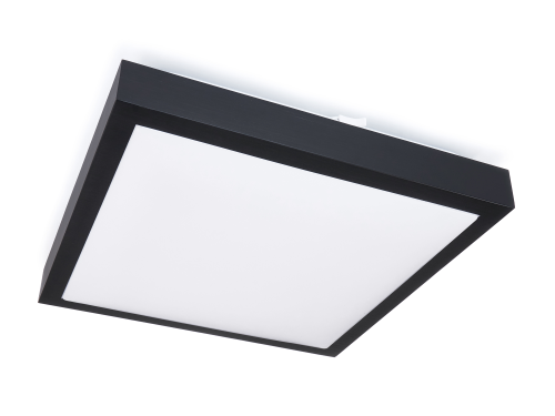 Plafonieră pătrat montată pe zid Solen 18W 4000K - Negru