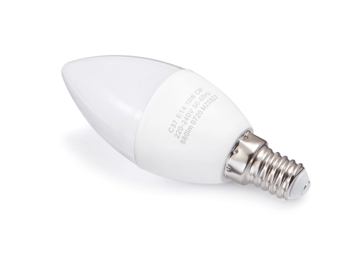 Bec LED E14 10W C37 - Alb rece (6000K)
