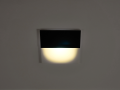 Corp de iluminat LED pentru scări 2W - Alb / Negru - Alb cald (3000K)