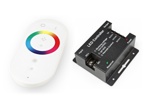Controler radiofrecvență (RF) RF-T1-001 pentru benzi LED RGB - Alb