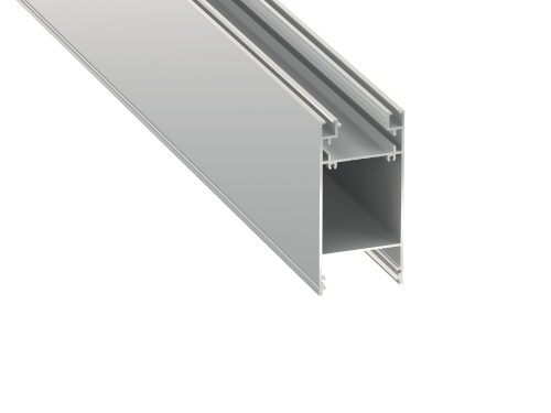 Profil de aluminiu DULIO pentru benzile LED - Argintiu anodizat - 1m 