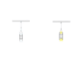 Profil de aluminiu DULIO pentru benzile LED - Alb - 2m