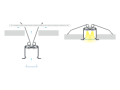 Profil de aluminiu inDILEDA pentru benzile LED - Alb - 2m