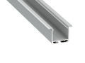 Profil de aluminiu inDILEDA pentru benzile LED - Argintiu anodizat - 1m