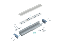 Profil de aluminiu inSILEDA pentru benzile LED - Alb - 2m