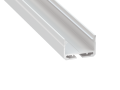 Profil din aluminiu SILEDA pentru benzi LED - Alb lăcuit - 1m