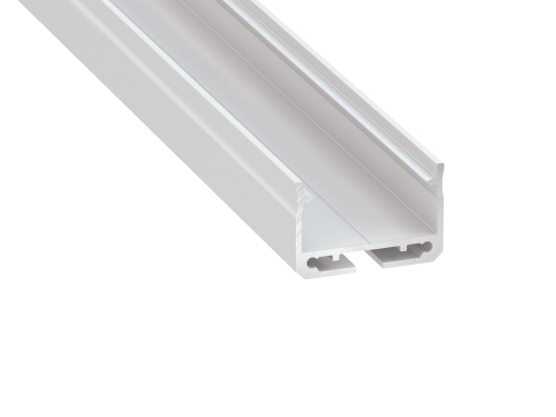 Profil din aluminiu SILEDA pentru benzi LED - Alb lăcuit - 1m
