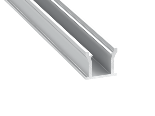 Profil de aluminiu RUNO pentru benzile LED - Argintiu anodizat - 2m