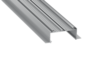 Profil de aluminiu SORGA pentru benzile LED - Anodizat argintiu - 2m 