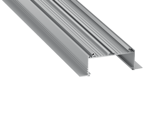 Profil de aluminiu SORGA pentru benzile LED - Anodizat argintiu - 2m 