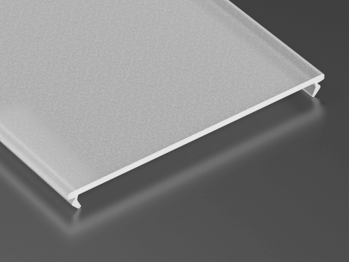 Capac Superwide PMMA Frosted Lăptos pentru profil de aluminiu - 2m