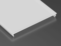 Capac Superwide PMMA Lăptos pentru profil de aluminiu - 1m